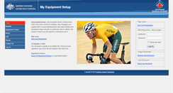 Desktop Screenshot of myequipment.ausport.gov.au