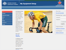 Tablet Screenshot of myequipment.ausport.gov.au